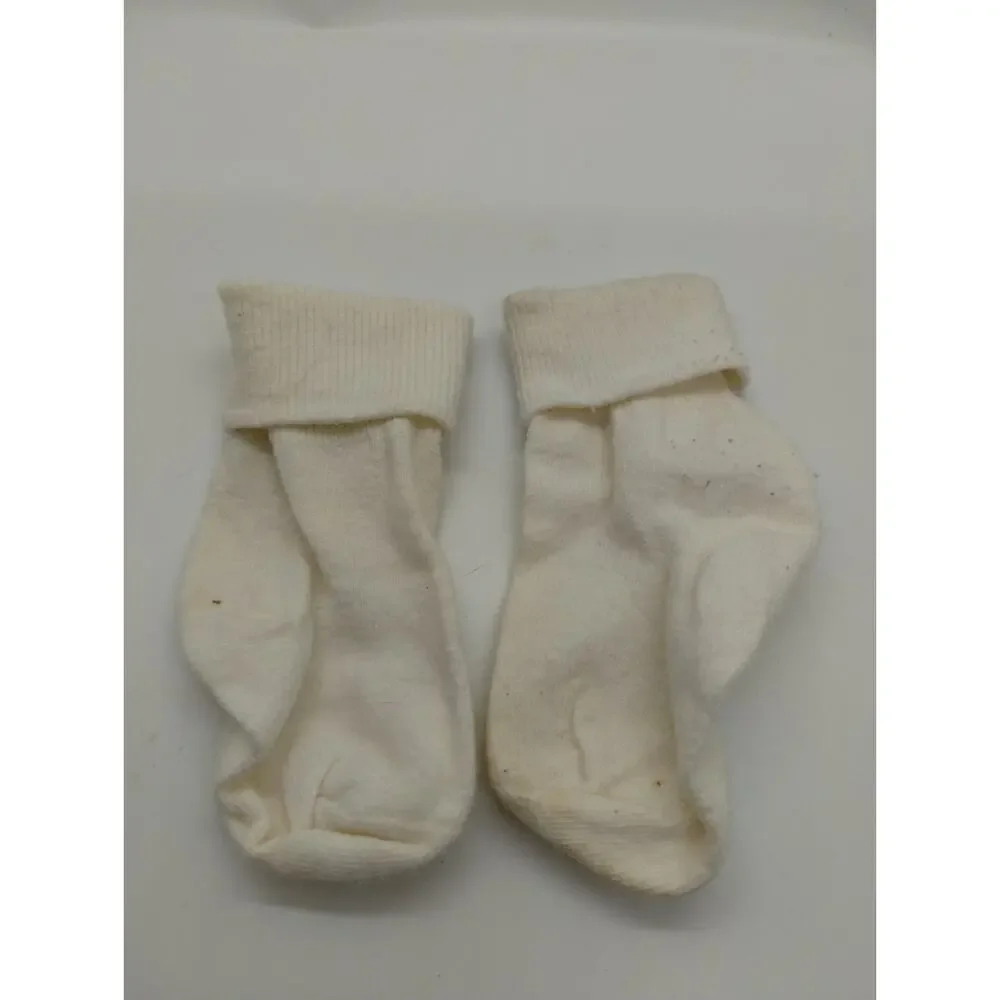 Vintage Socks/Booties - Tools Appliques - 0-3 Mos - Hammer Wrench Screwdriver